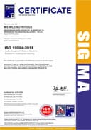 ISO 22000:2018 certificate